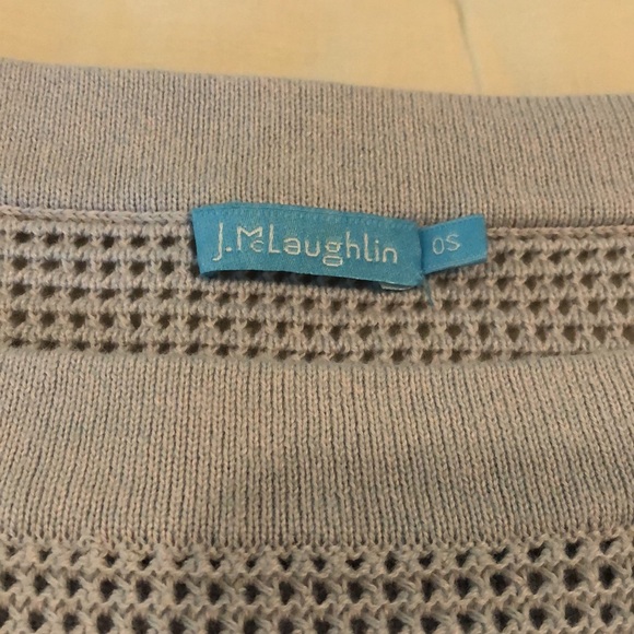 J McLaughlin poncho one size light blue/periwinkle - Picture 2 of 3